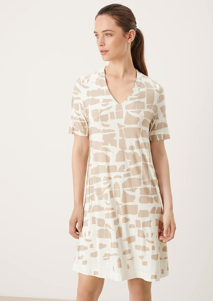 s.Oliver BLACK LABEL Damen Casual Dress Kleid 40 Beige|creme, 40 Beige|creme