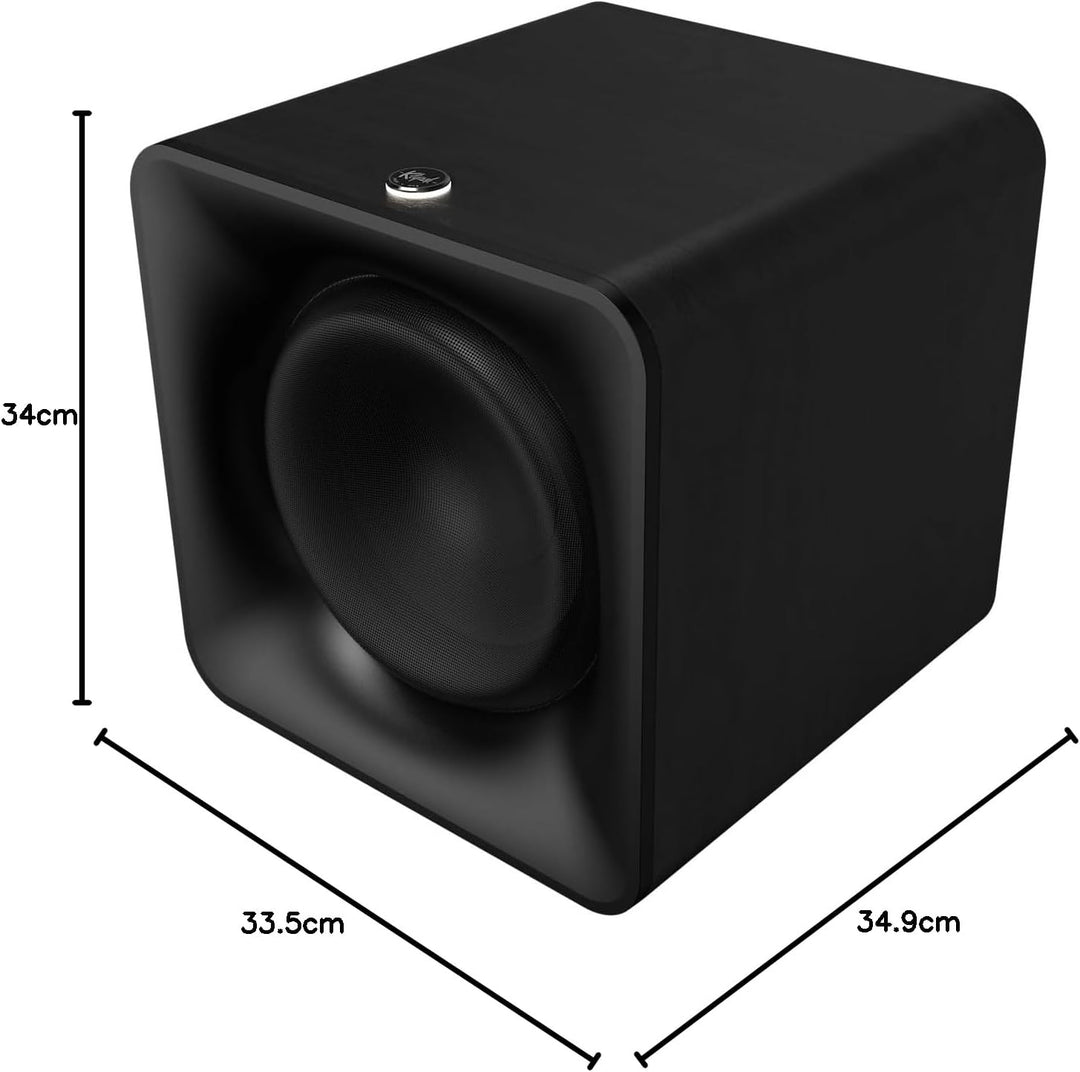 Klipsch, Flexus SUB 100 kabelloser Subwoofer, Schwarz, nur kompatibel mit Flexus Soundbar