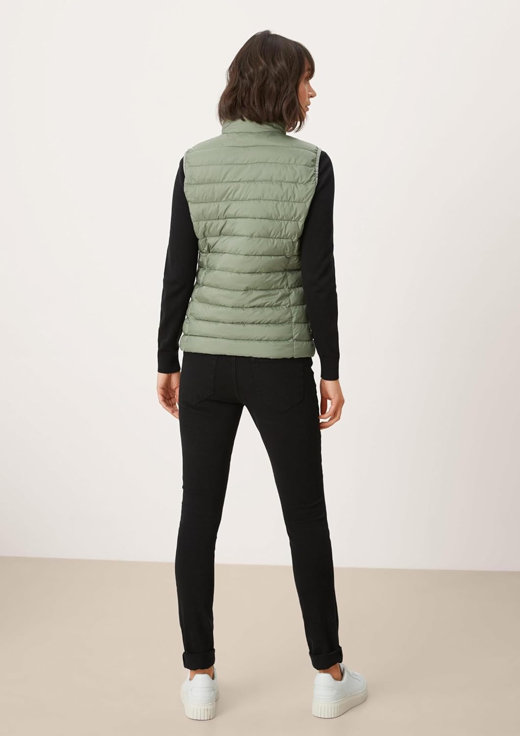 s.Oliver Herren Steppweste – Slim Fit, leicht gefüttert, Stehkragen – Funktional für Outdoor, Überga