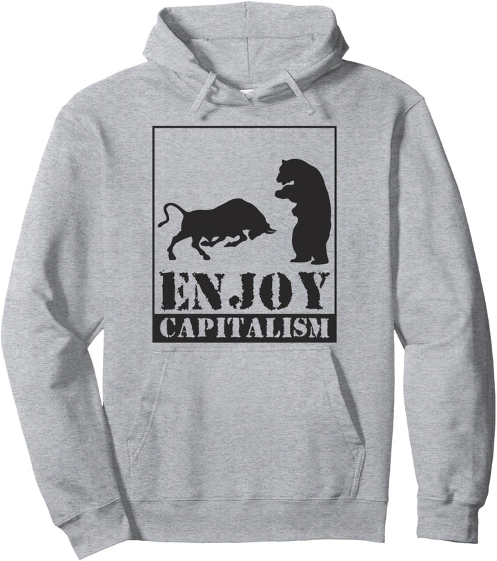 Geniessen Sie Capitalism Bulls and Bears auf dem Börsenmarkt Pullover Hoodie