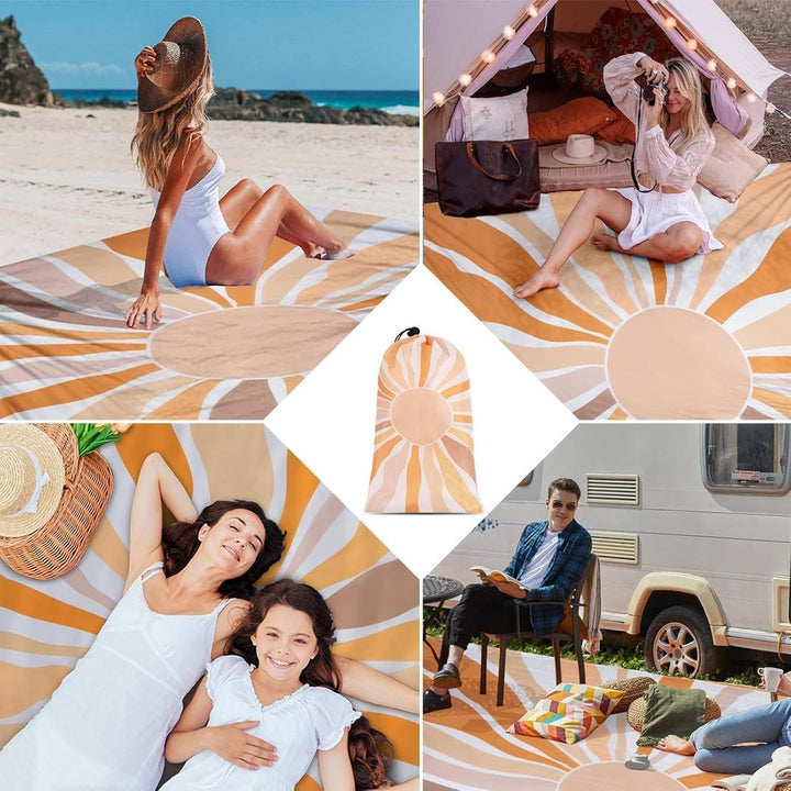 Picknickdecke Wasserdicht, Extra Grosse Picknickdecke 200x200 cm, Strandmatte Campingdecke Stranddec