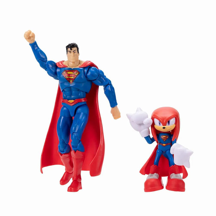 Sonic The Hedgehog DC x Sonic 2.5 Figur Dr. Eggman (Solid) 6,3 Cm Knöchel und 12,7 Cm Superman, 6,3