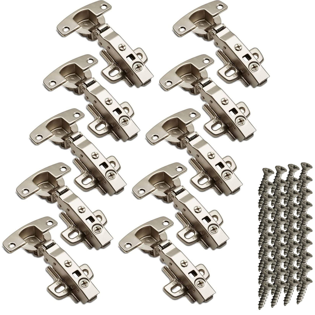 SOTECH 10 Stück Hettich Sensys 8645i TH52 110 Grad Eckanschlag Standard Scharnier inkl M4x16mm Schra