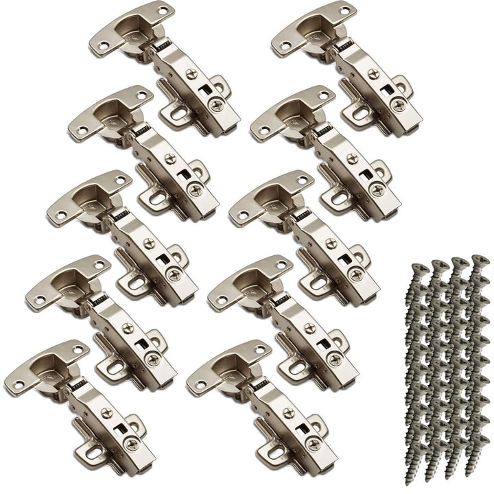 SOTECH 10 Stück Hettich Sensys 8645i TH52 110 Grad Eckanschlag Standard Scharnier inkl M4x16mm Schra