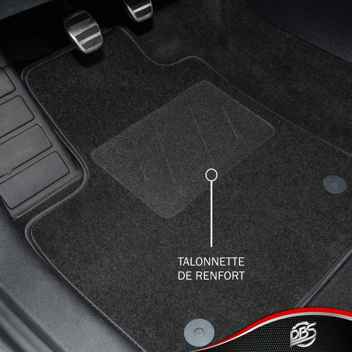 DBS 1765727 Autofussmatte - nach Mass - 4-teilig - schwarzer Nadelfilz 600g/m² - Sortiment One 1 | B