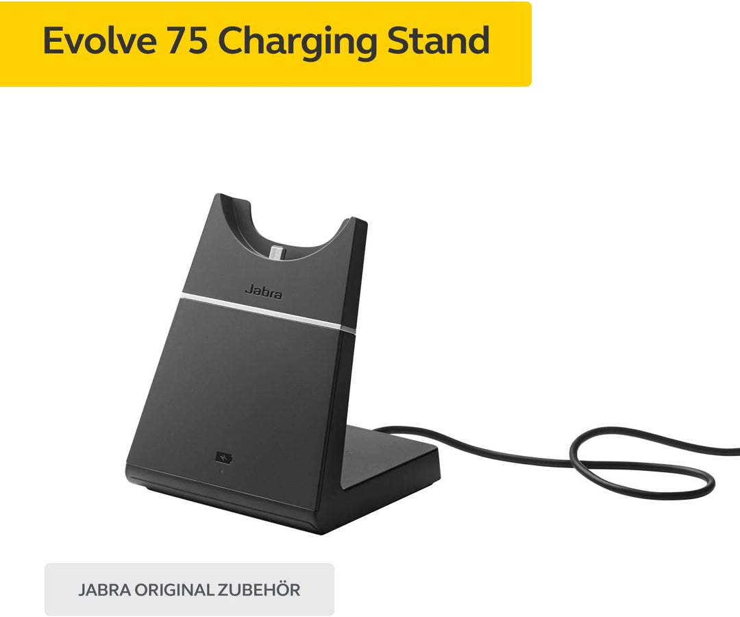 Jabra Evolve 75 Charging Stand – Fast Wireless Desk Charger for Evolve 75 Headset – Ideal for Call C