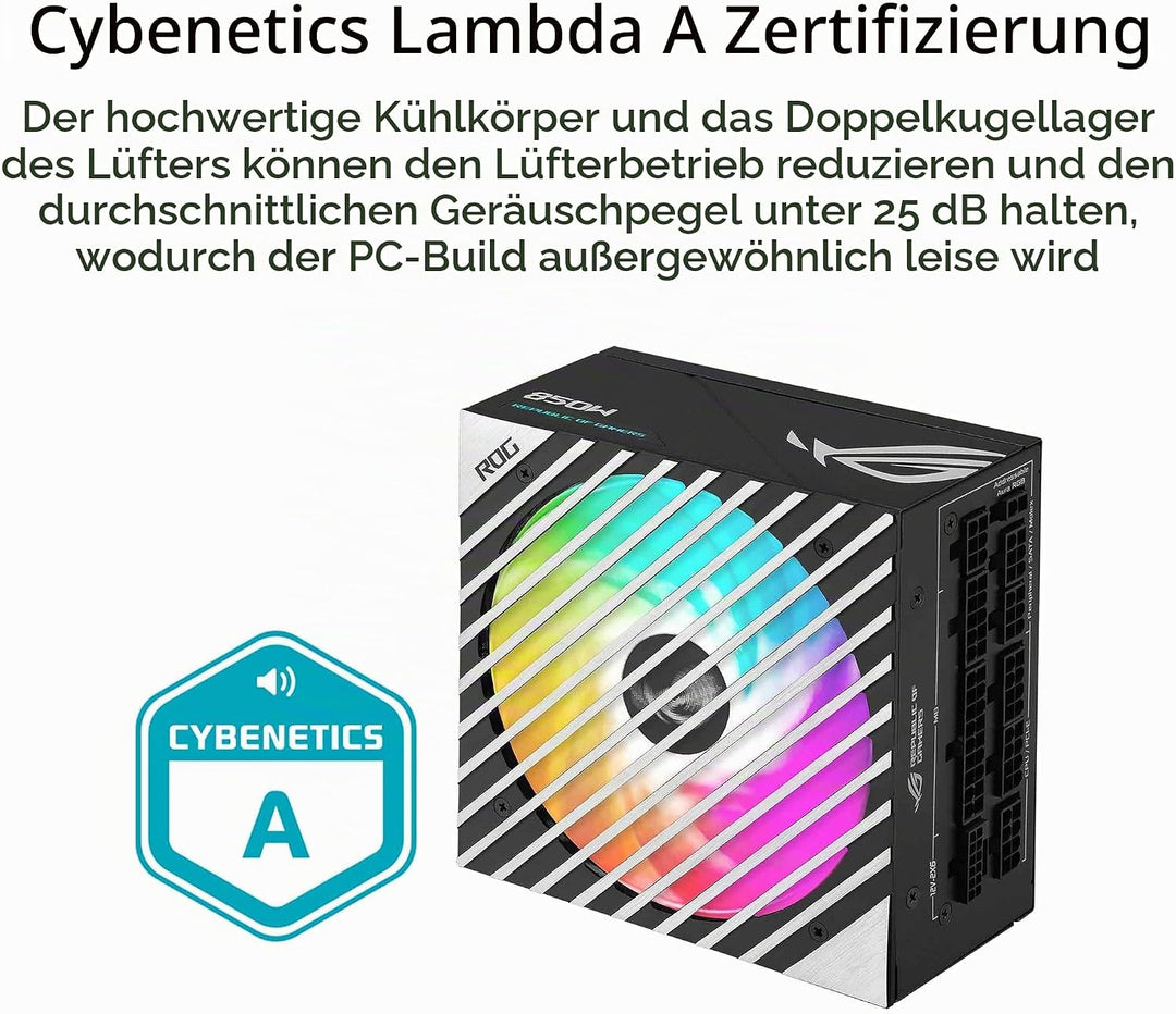ASUS ROG Loki SFX-L 850W Platinum (Vollmodulares Netzteil, 80+ Platinum, Lambda A zertifiziert, 120m