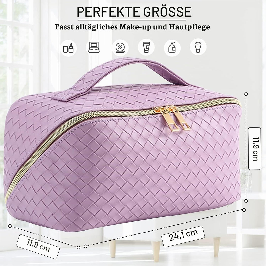 Reise Kosmetiktasche Damen mit Grossem,Tragbare Reise Make Up Tasche,Wasserdichter Schminktasche kul