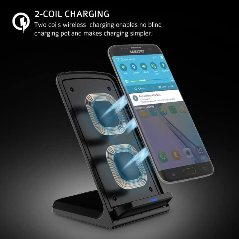 Induktiv Ladestation passend für Samsung Galaxy S25 S24 S23 S22 S22+ S21 FE Plus Ultra 5G S20+ A56 A