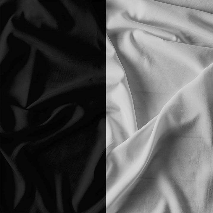 Italian Bed Linen Bettwäscheset für Doppelbetten, 250 x 200 cm 250 x 200 cm schwarz/grau Schwarz / G