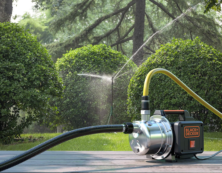 BLACK+DECKER BXGP800XE Selbstansaugende Pumpe für Klarwasser (800 W, max. Förderleistung 3500 l/h, m