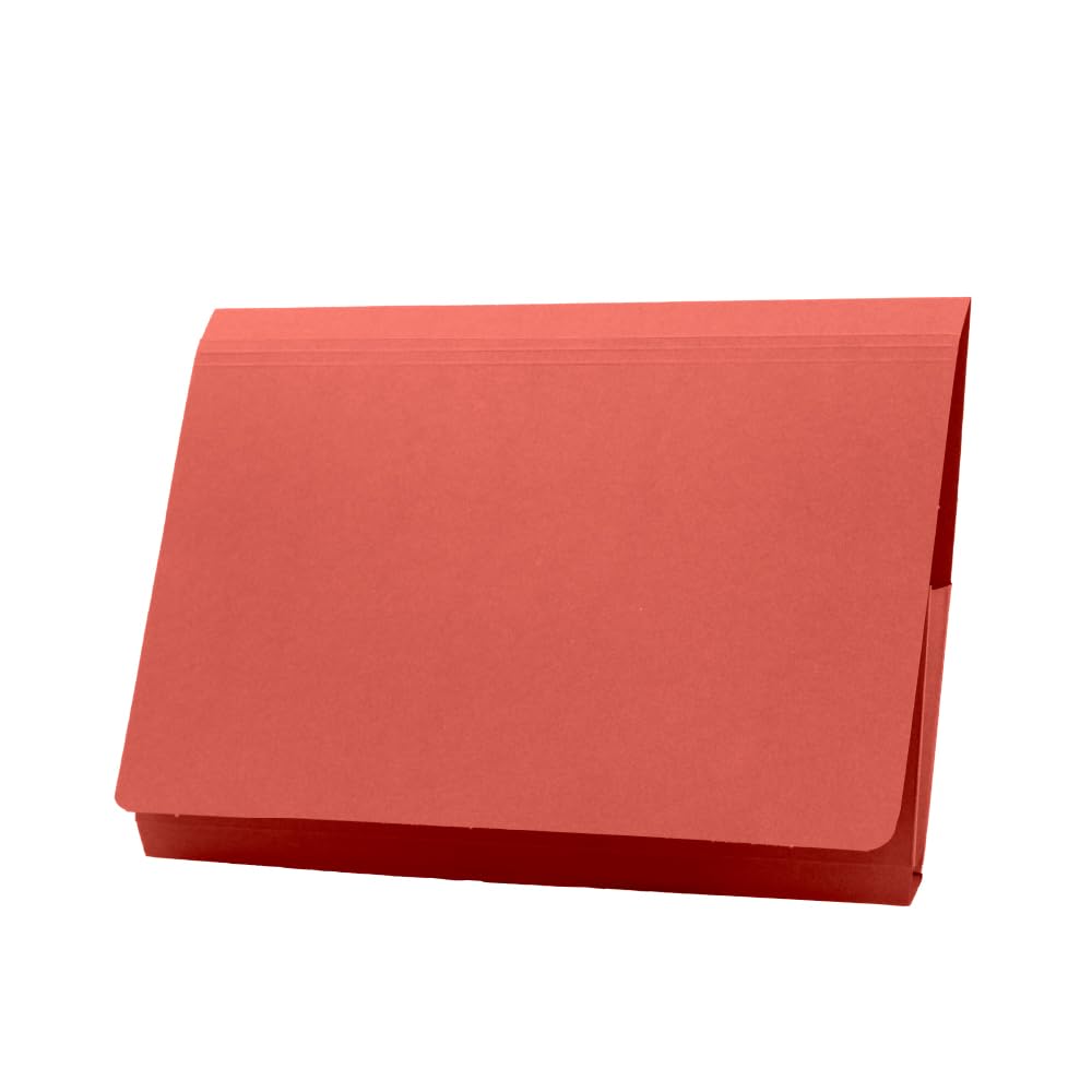 Exacompta Guildhall Geldbörse mit Klappe, 315 g/m², Kanzleipapier, Rot, 50 Stück, rot