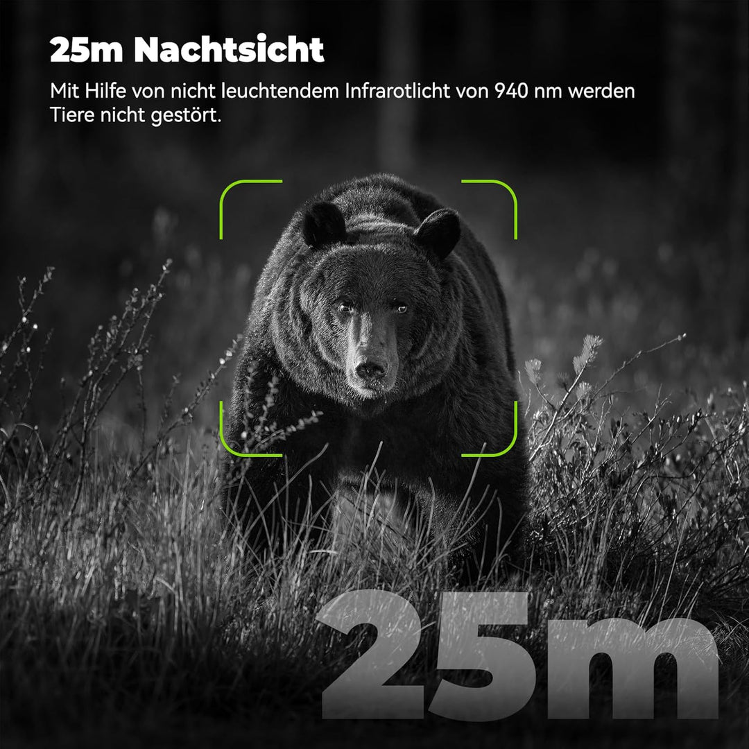 4G LTE Solar Wildlife Camera mit SIM Karte, Wildkamera mit handyübertragung app, Wildtierkamera mit