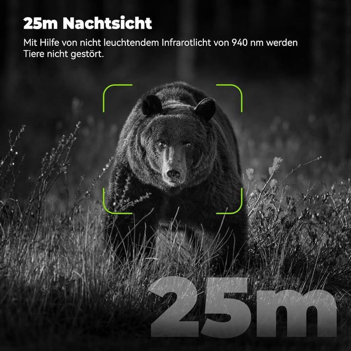 4G LTE Solar Wildlife Camera mit SIM Karte, Wildkamera mit handyübertragung app, Wildtierkamera mit