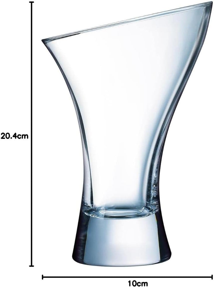 Arcoroc ARC E5613 Jazzed Eisbecher, Eisschale, 410ml, Glas, transparent, 6 Stück 410ml Transparent,