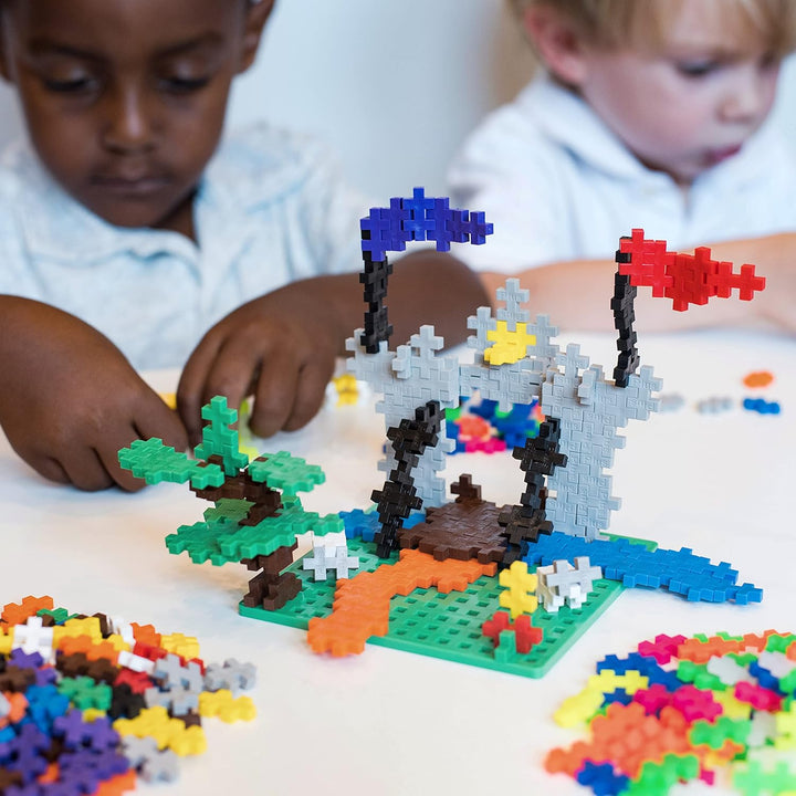 Plus-Plus 9603811 Geniales Konstruktionsspielzeug, Learn to Build Super Bausteine-Set, 1200 Teile, b
