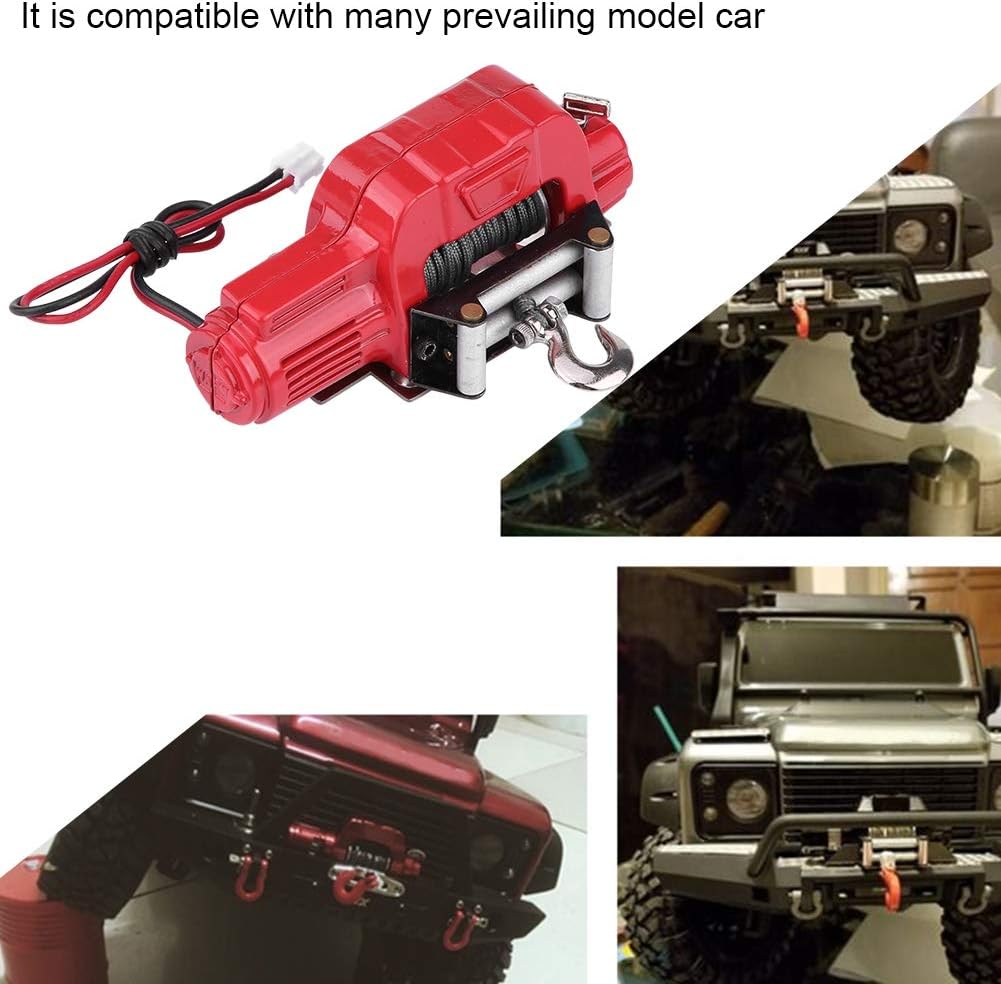 Dilwe RC 1/10 Crawler Winch, Funkfernbedienung Empfänger für Traxxas HSP Redcat RC 4WD