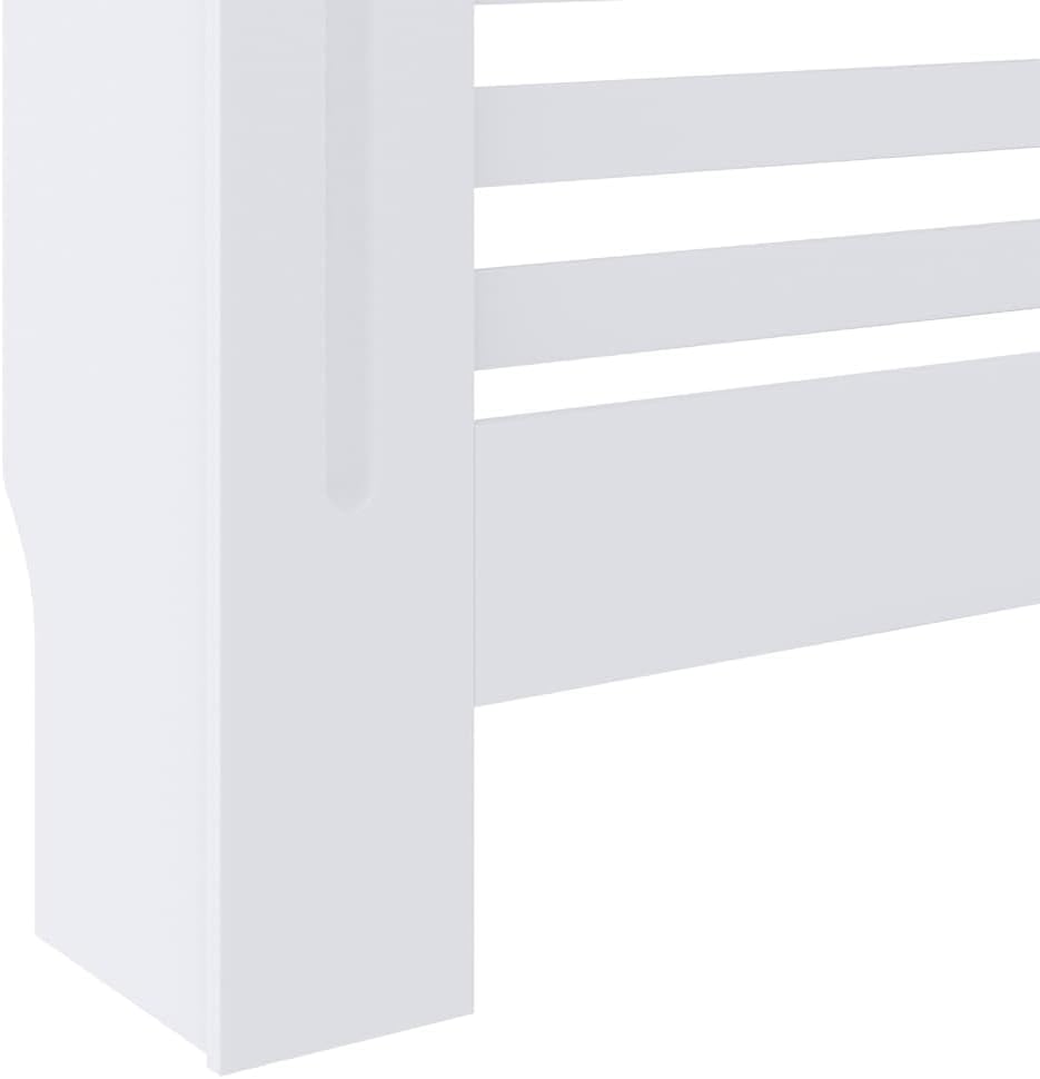 Wohnzimmer Heizkörperabdeckung 78x19x81.5 cm MDF Heizkörperverkleidung Dekorative Lamellen-Design He
