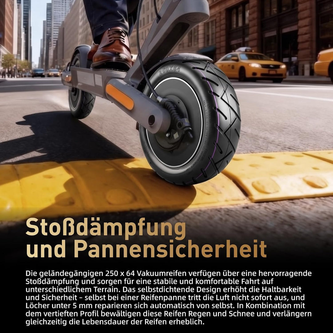 250 x 64 CST Selbstreparierender Reifen für Xiaomi 4 Ultra Elektroroller 10 Zoll Ersatzreifen mit Li