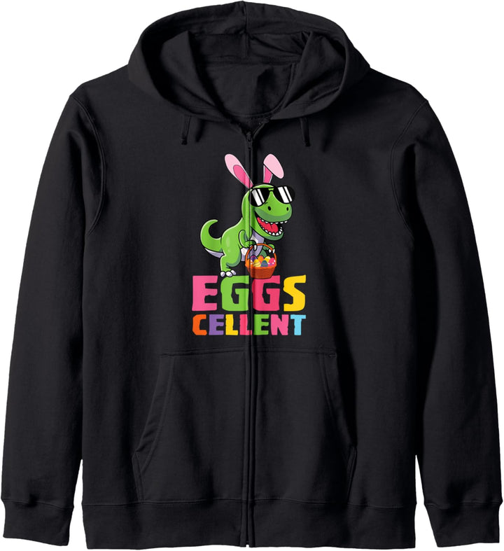 Eggs Cellent Cute T-Rex Dinosaur Easter Egg Hunt Kapuzenjacke