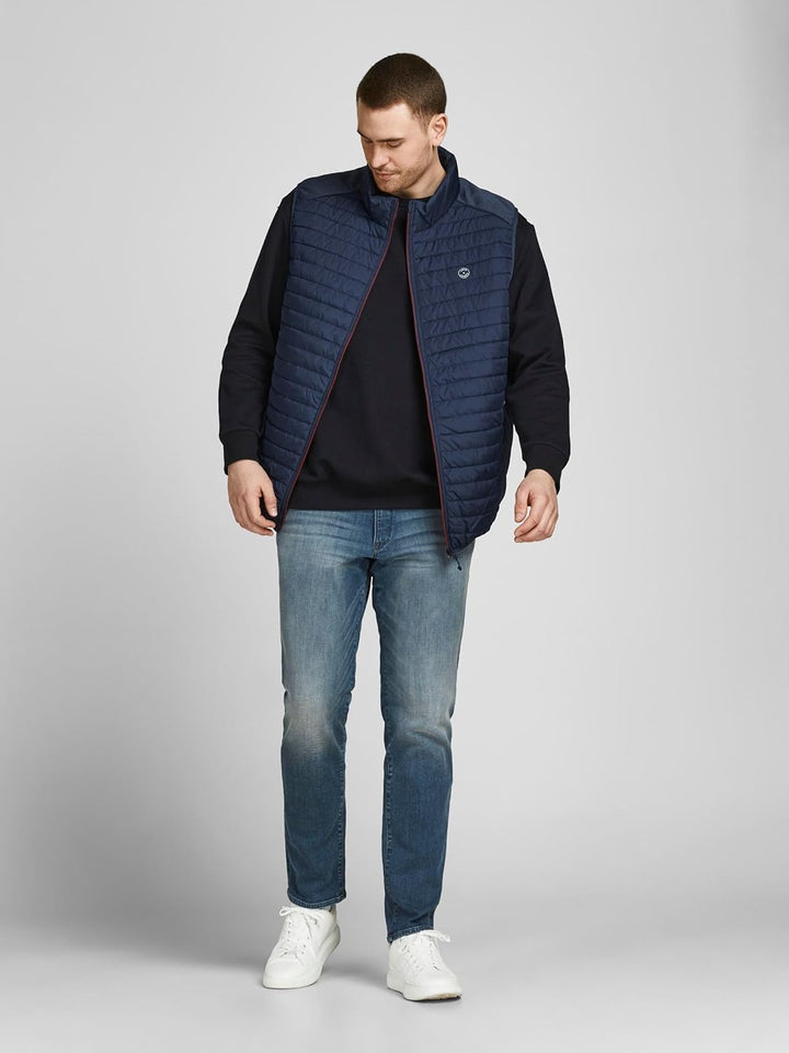 JACK & JONES male Steppweste Steppweste L Navy Blazer, L Navy Blazer