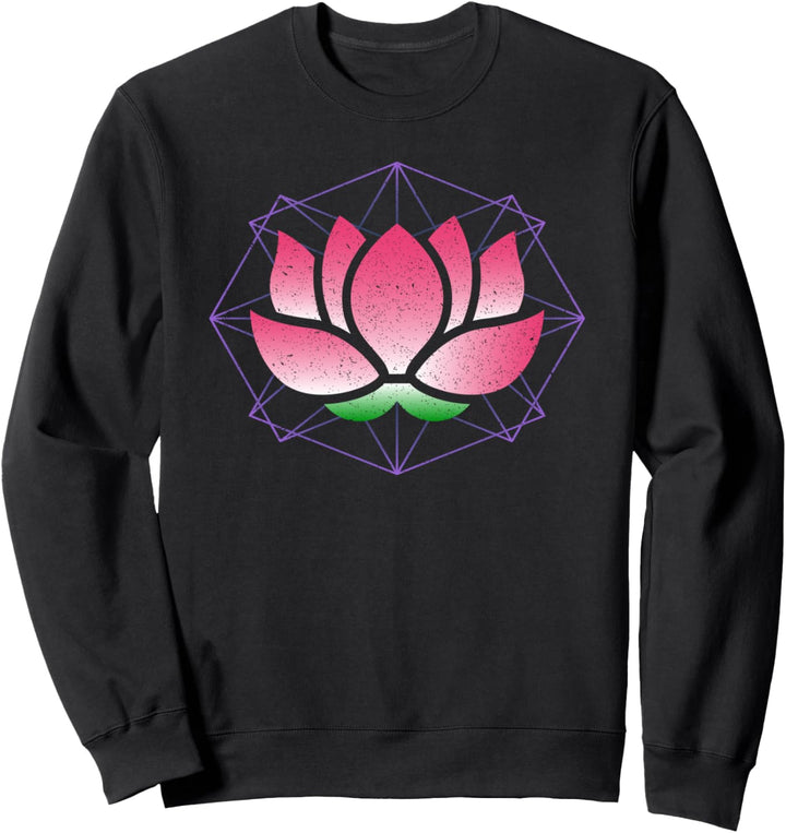 Lotusblume Yoga Pose Sanskrit Energie Namaste Meditation Sweatshirt