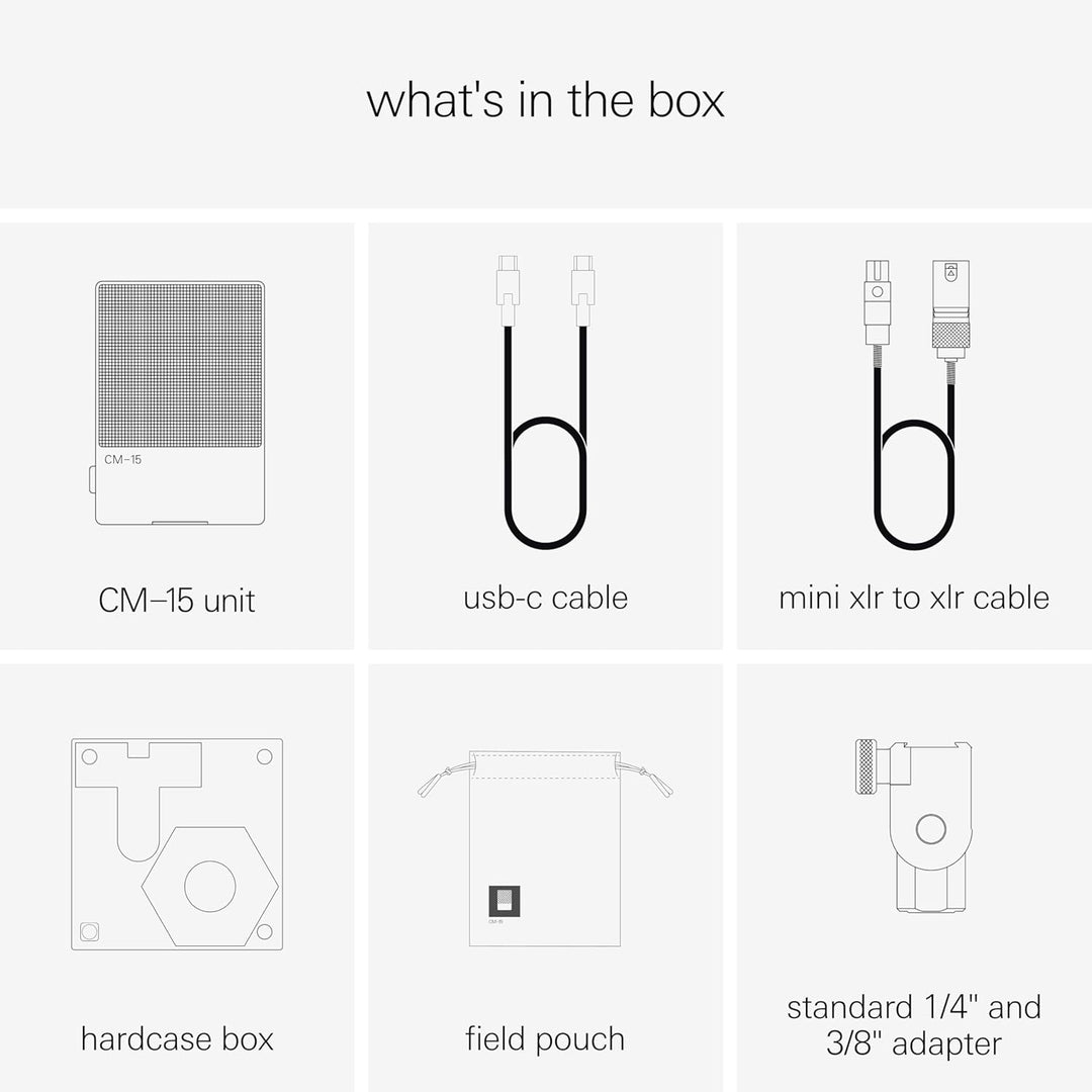 Teenage Engineering CM-15 Tragbares Studio-Kondensatormikrofon mit USB-C Audio und Laden, 3,5 mm Min