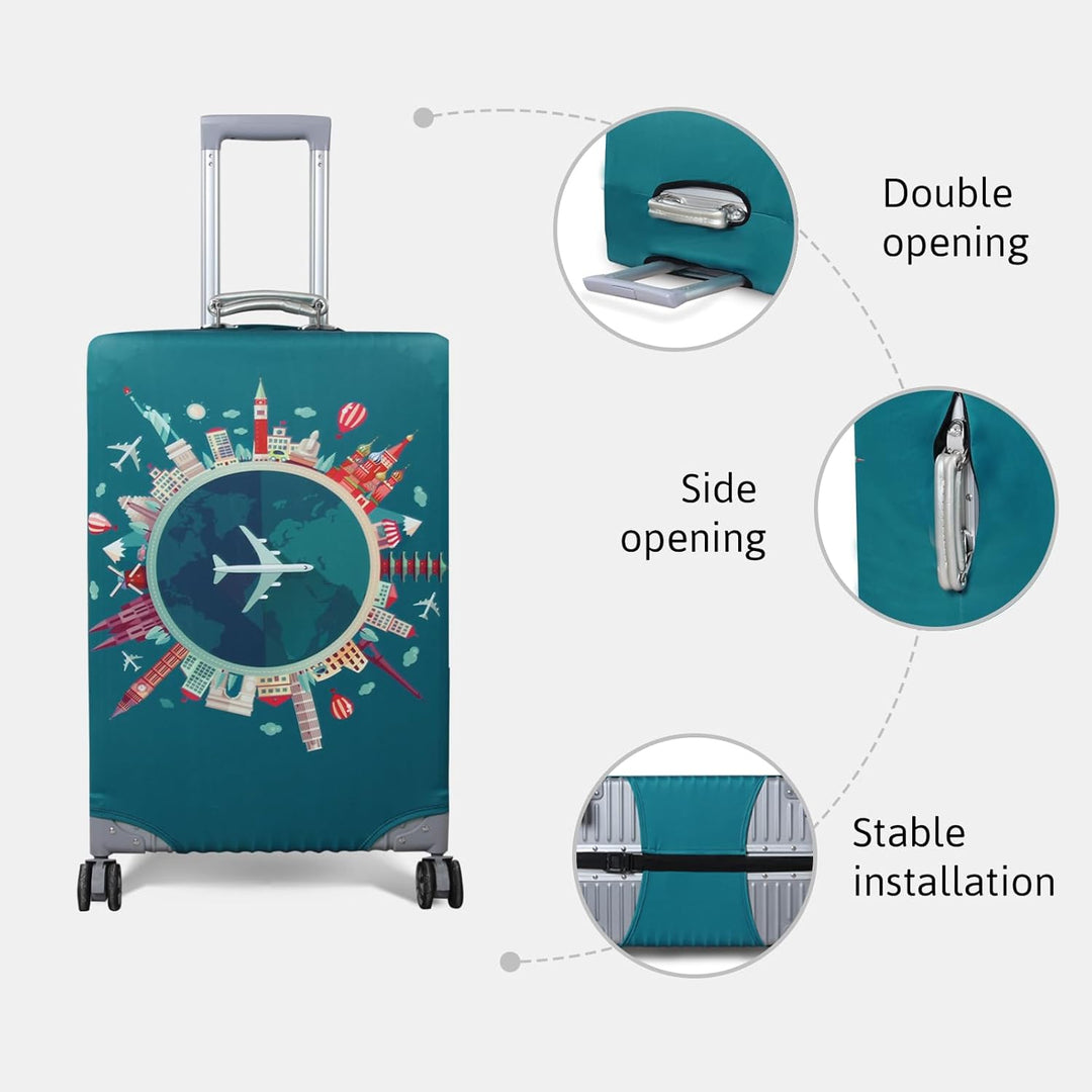 OrgaWise Kofferhülle Luggage Cover Gepäck Cover Gepäckabdeckung for Travel Luggage Schutzhülle Koffe