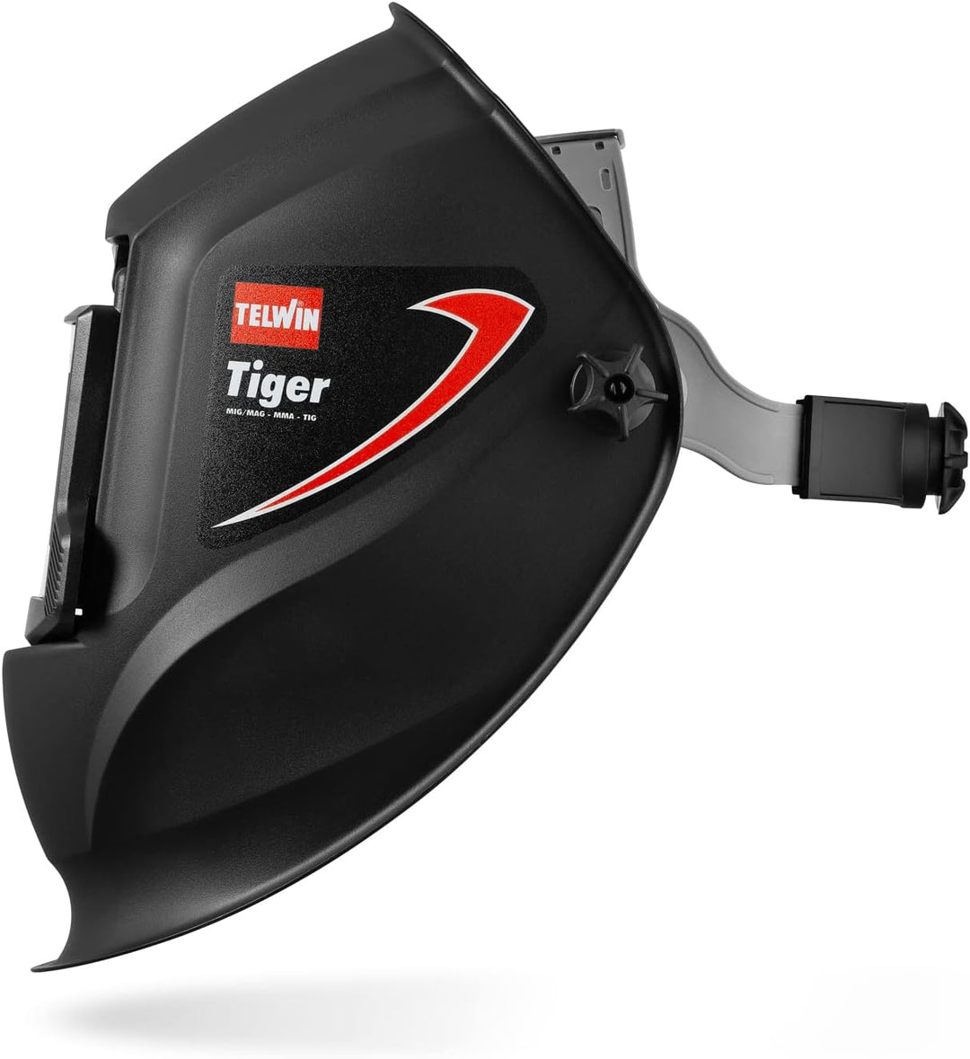 Telwin S.p.A. 802818 Tiger Schweisshelm für Mma/Mig-Mag/Wig Schweissen, Schwarz, Tiger