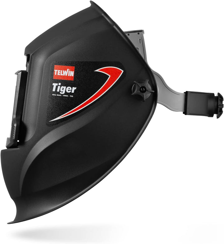 Telwin S.p.A. 802818 Tiger Schweisshelm für Mma/Mig-Mag/Wig Schweissen, Schwarz, Tiger