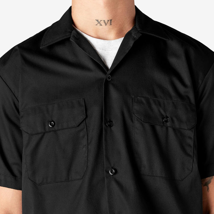 Cherokee Herren Button-Down-Shirt M Schwarz, M Schwarz