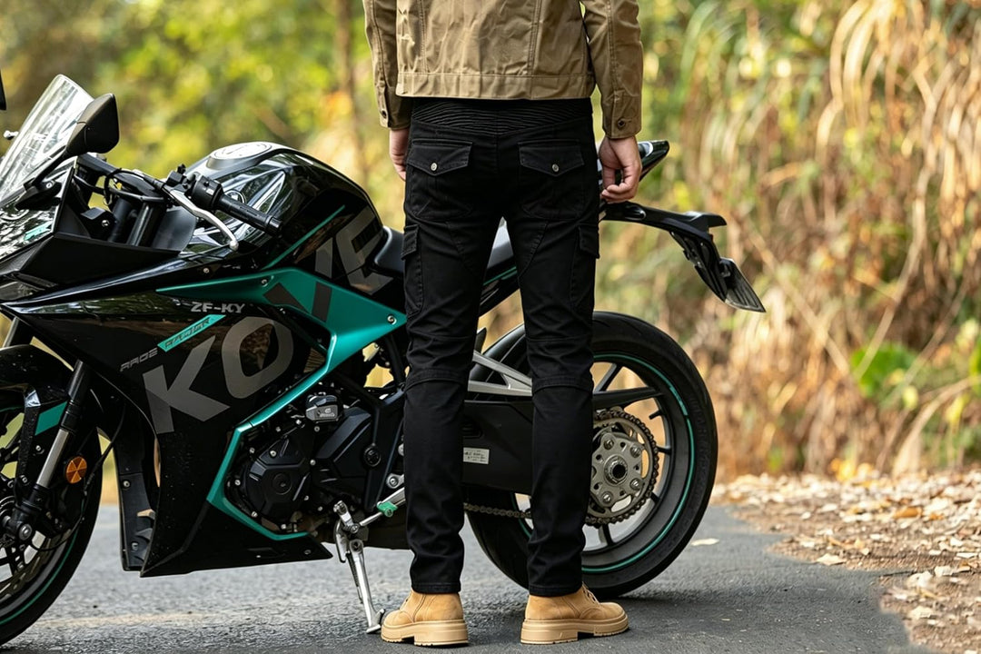 CTBQiTom Morradhose Herren Motorrad Hosen Motorrad Jeans Motorradhose Jeans Gepanzert mit CE Rüstung