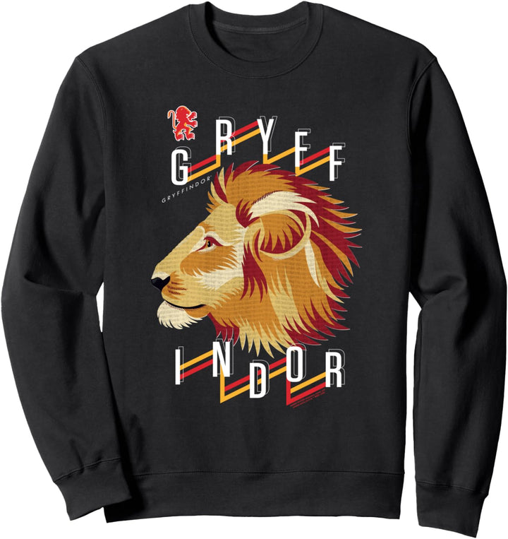 Harry Potter Gryffindor Textured Lion Headshot Sweatshirt