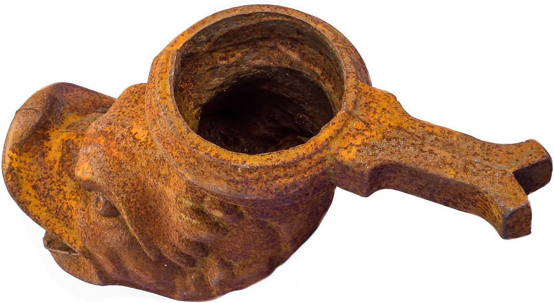 aubaho Brunnen Wasserspeier Drache Brunnenauslauf Eisen Antik-Stil