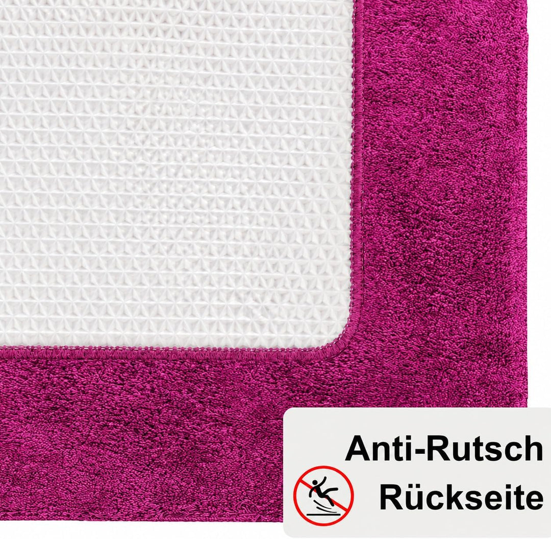 Brandsseller Badematte 70x120 cm Badezimmerteppich Badvorleger Badeteppich Beere 70x120 cm Beere, 70
