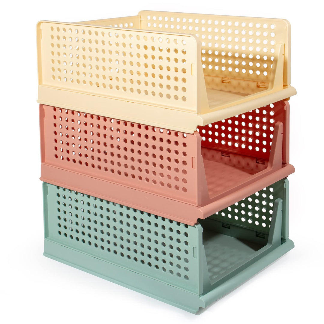 GREELUE Schrank Organizer Kleiderschrank 3 Stück, Faltbare Aufbewahrungsbox, Ordnungssystem für Schu
