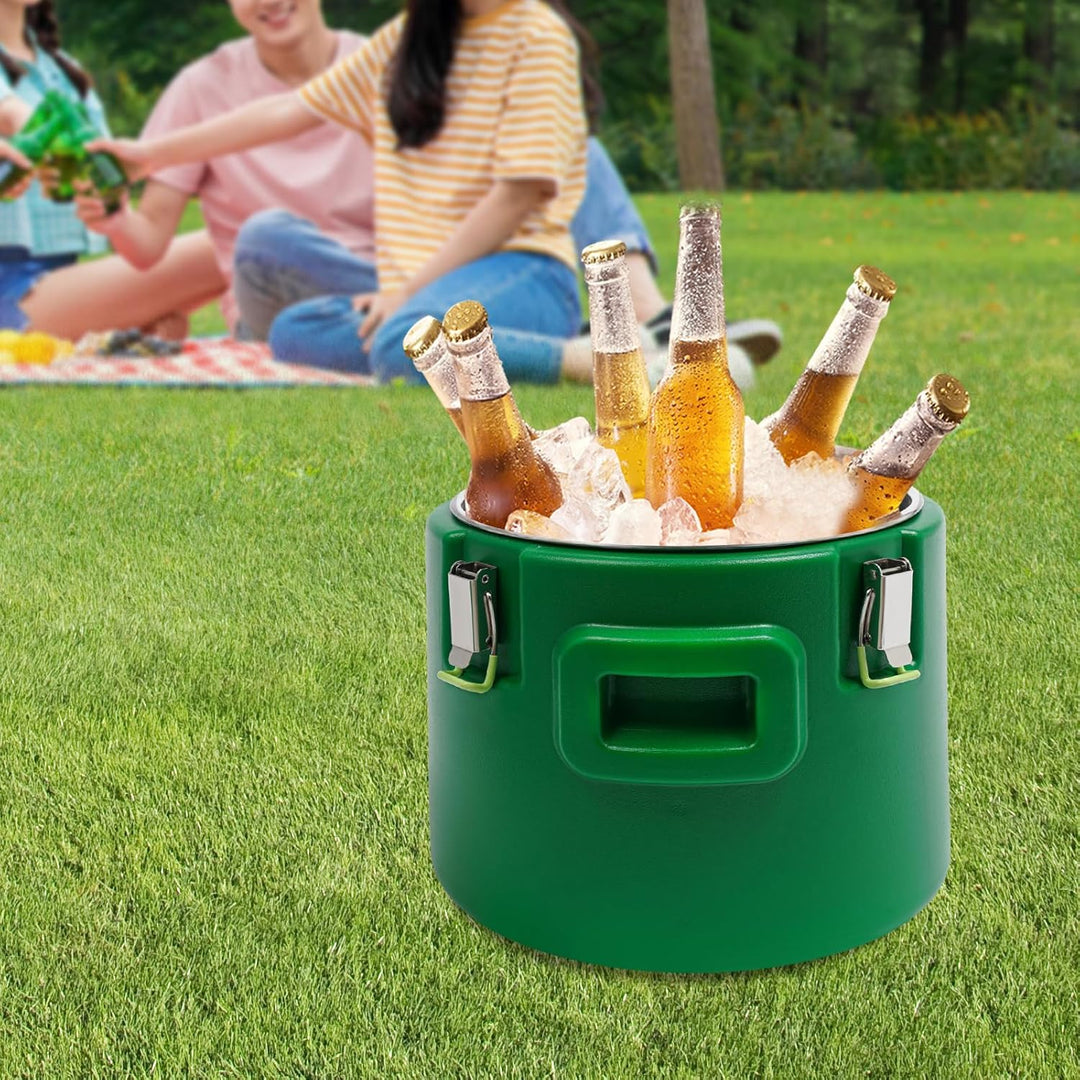 15L Transport Thermobehälter, Auslaufsicherer Warmhaltebehälter für Speisen & Getränke, Edelstahl Is