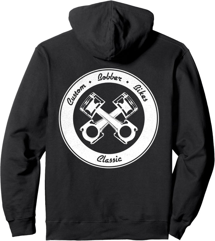 Bobber Bikes Custom Motorrad Motorcycle Schrauber Biker Pullover Hoodie