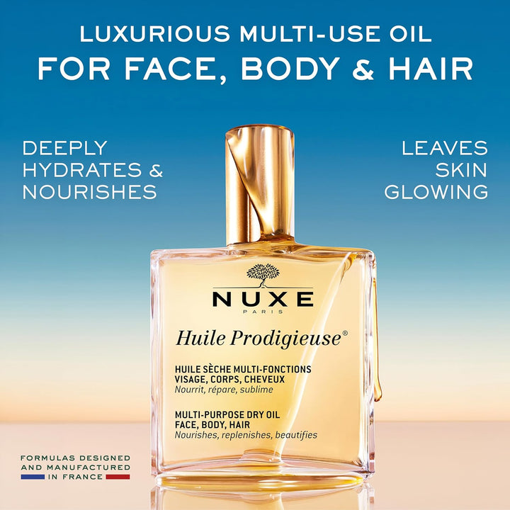 Nuxe Huile Prodigieuse – Pflegeöl für Gesicht, Körper und Haar – Alle Hauttypen (1 x 100 ml) 100 ml