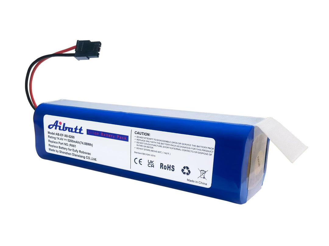5200mAh Ersatzakku für Eufy Robovac X8, RoboVac X8 Hybrid, RoboVac X8 Hybrid White, RoboVac X8 White