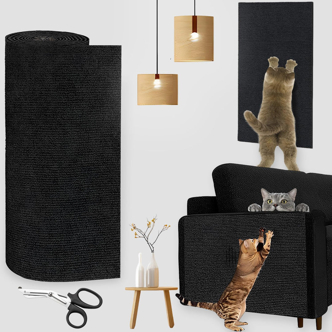 300cmx40cm Katze Kratzmatte Selbstklebend Kratzbretter Kratzschutz Sofa Katze Trimmbare Kratzmatte K