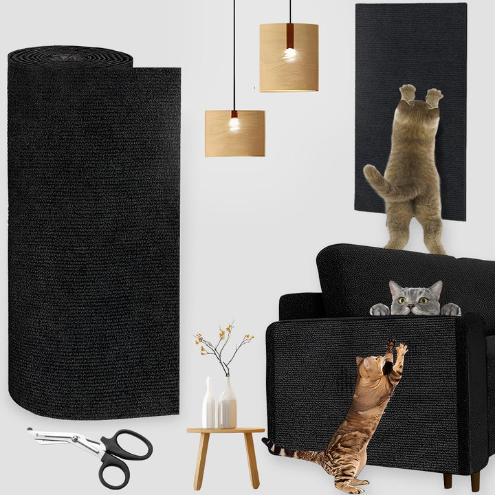 300cmx40cm Katze Kratzmatte Selbstklebend Kratzbretter Kratzschutz Sofa Katze Trimmbare Kratzmatte K