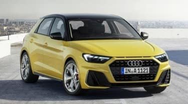 Fussmatten für Audi A1 II GB (2019-), passgenau, Fersenpolster aus verstärktem Gummi und Befestigung