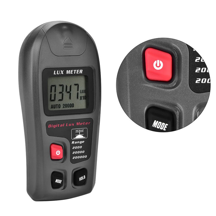 Automatischer digitaler Luxmeter, Luxmeter, für alle Lichtquellen, inklusive LED, Lichtbeleuchtung f