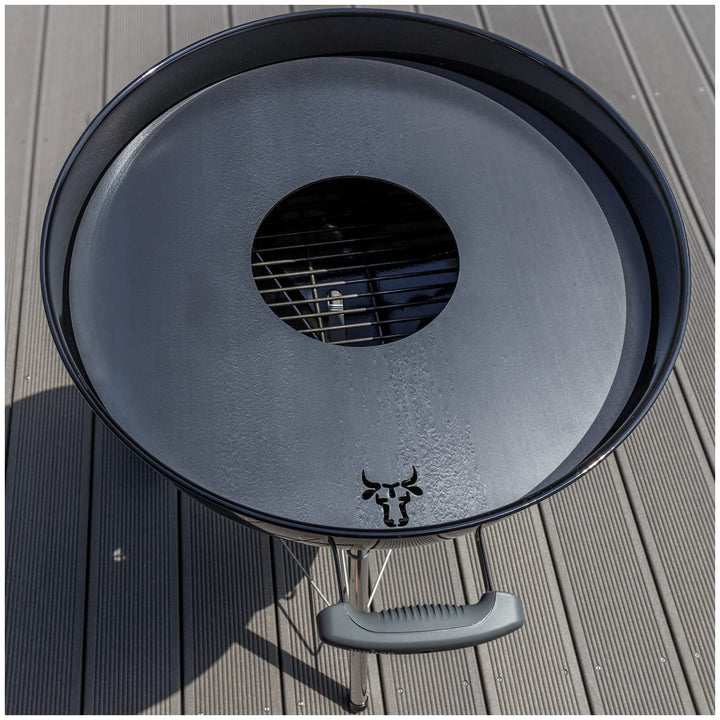 tuning-art GR01 Grillring | Grillplatte | Feuerplatte | Plancha | BBQ-Platte - für Weber, Grösse:60e