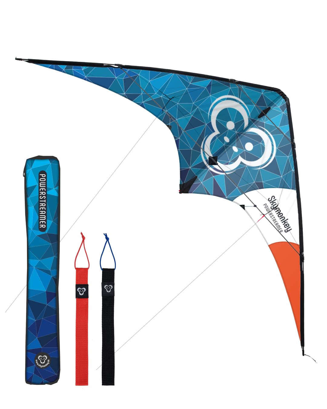 Skymonkey Powerstreamer XXL Lenkdrachen (2-Leiner) - galaxyblue, Galaxyblue