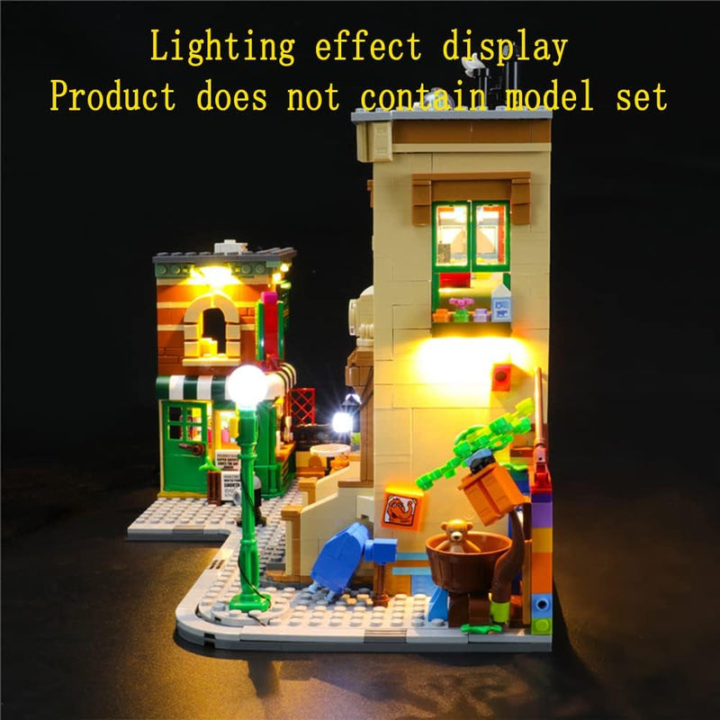 GEAMENT LED Licht-Set Kompatibel mit Lego 123 Sesame Street - Beleuchtungsset für Ideas 21324 Baumod