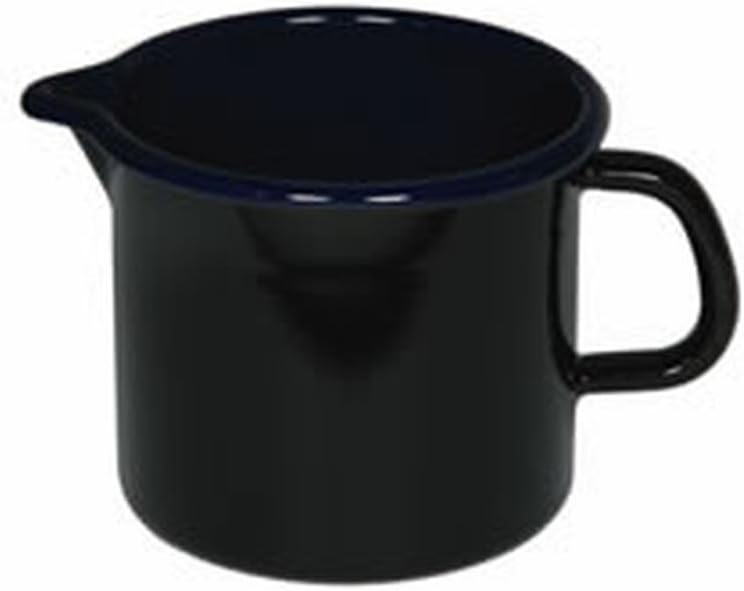 Riess 0041-025 Schnabeltopf, Emaille, Schwarz