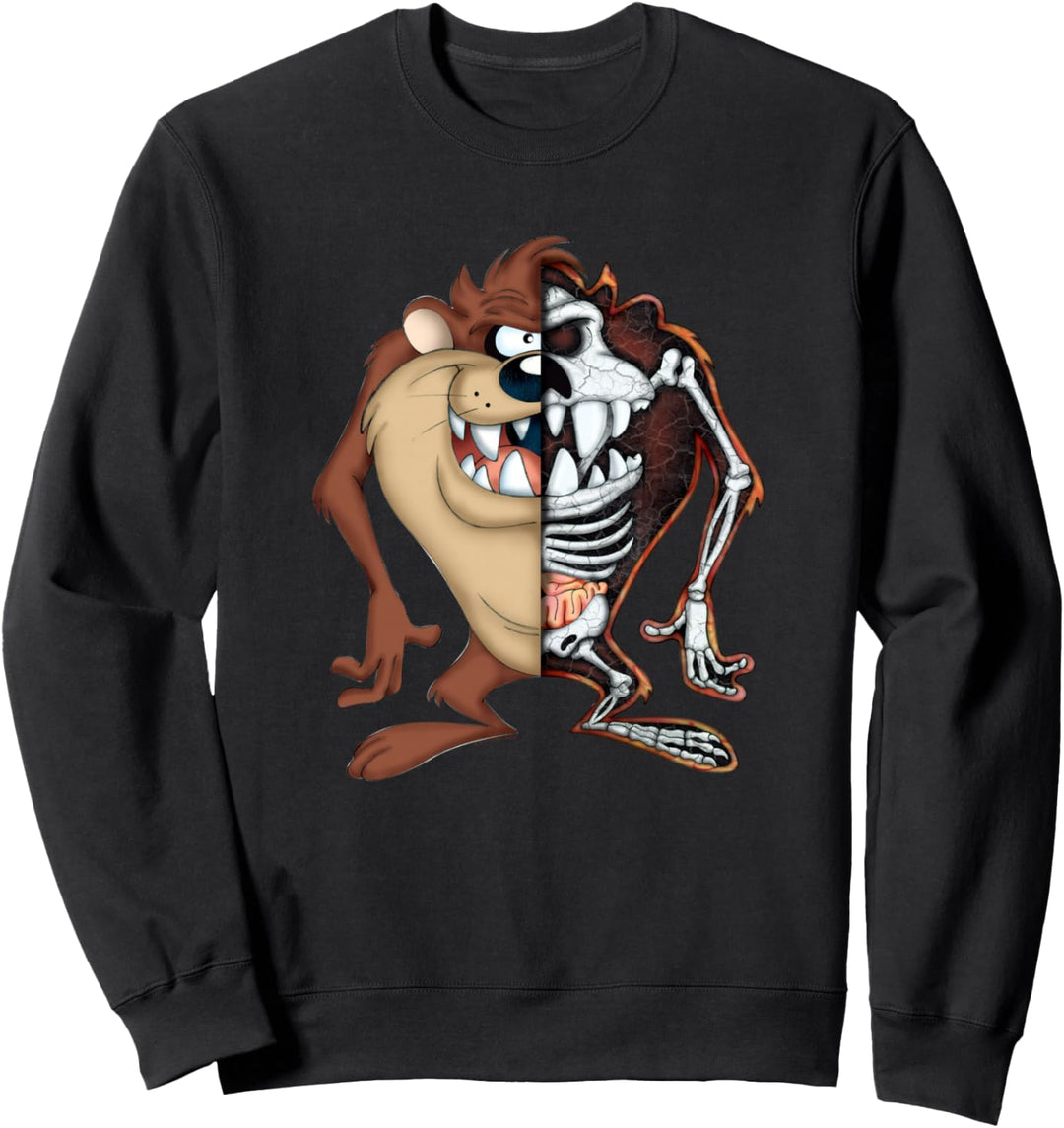 Looney Tunes Taz Half Skeleton Sweatshirt