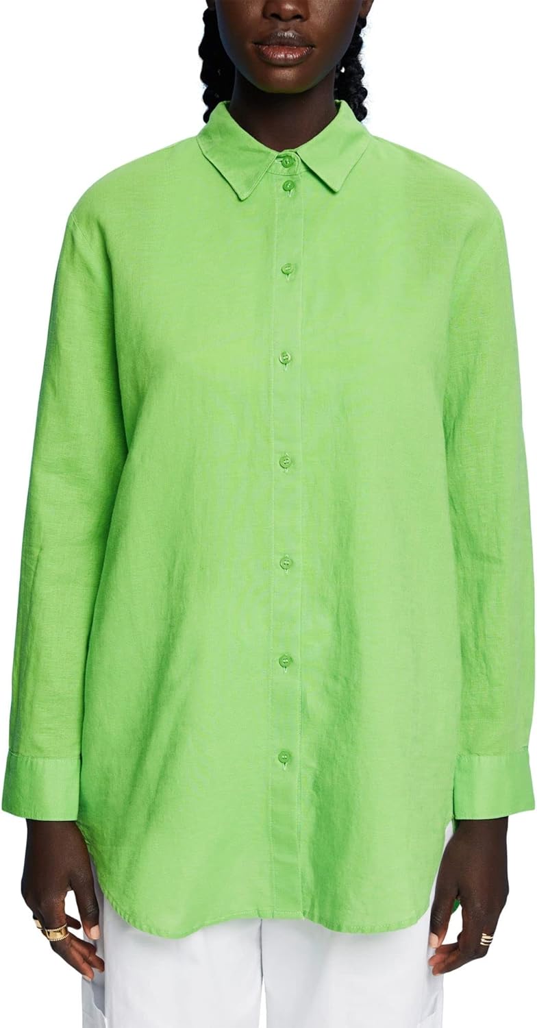 ESPRIT Damen 033ee1f327 Bluse XXS 310/Green, XXS 310/Green